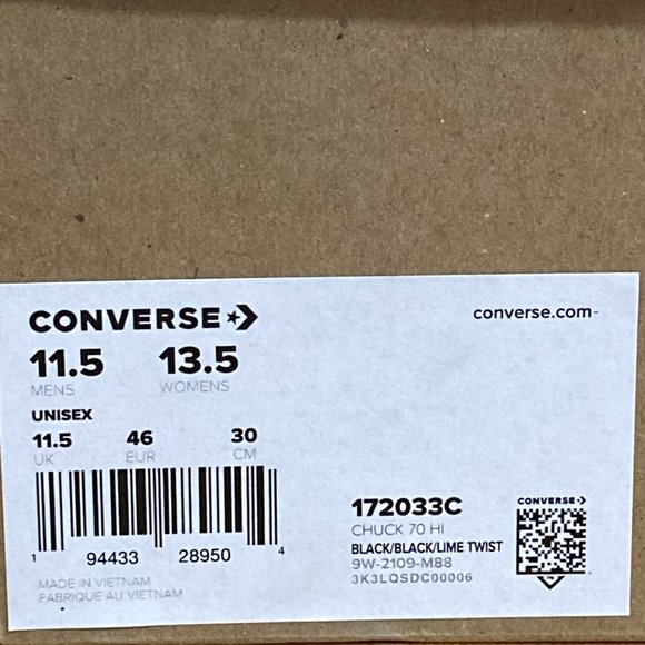 NEW! Converse CHUCK TAYLOR 70 ALL STAR RENEW KNIT Men 11 High Top Shoes Sneakers - Picture 12 of 12